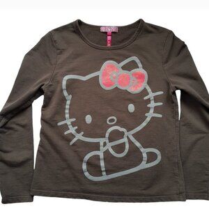 HELLO KITTY Gray Sweater L